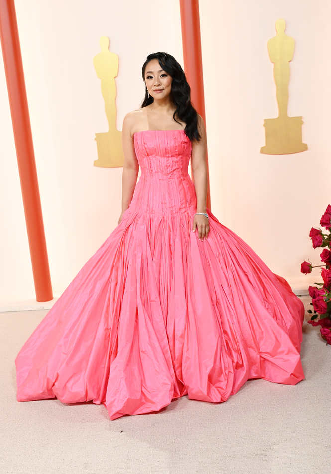 Stephanie Hsu at the 95th Annual Academy Awards held at Ovation Hollywood on March 12, 2023 in Los Angeles, California.