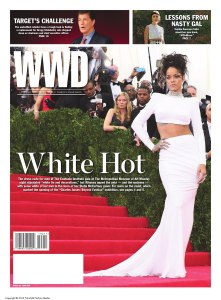 "White Hot" published in WWD on May 6, 2014.